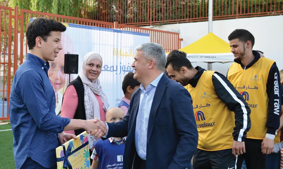 سمو الأمير حسين بن طلال يرعى حفل إطلاق بطولة هدف من أجل الحياة لكرة القدم 