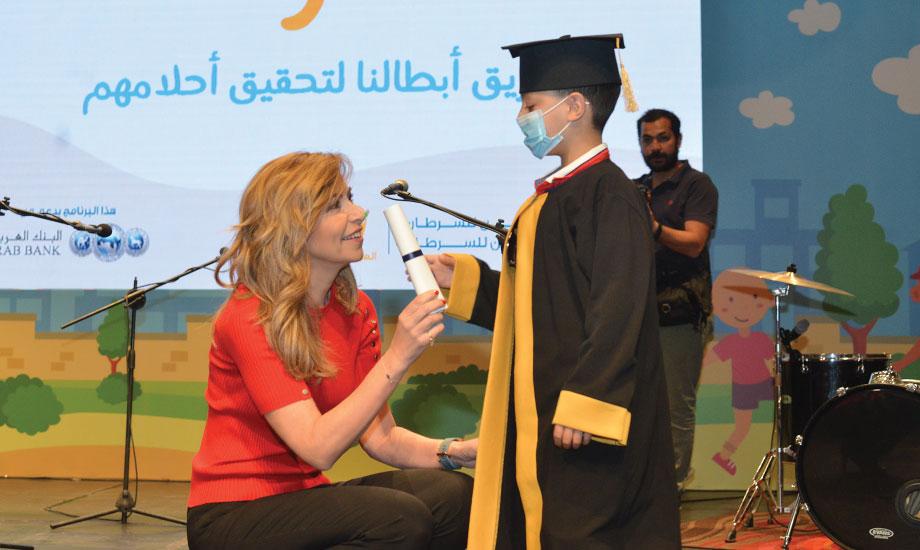 HRH Princess Ghida Talal Graduates 140 Students from KHCC’s Back to School Program