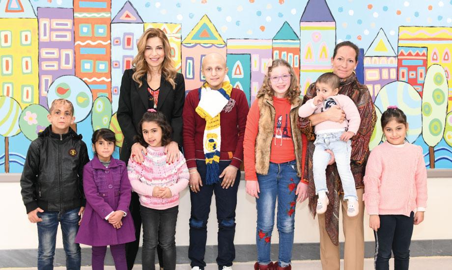 زيارة سمو الأميرة غيداء طلال وسمو الأميرة زهرة آغا خان لأطفال المركز