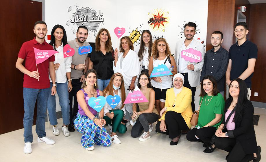 لقاء مع المؤثرين المشاركين في مبادرة الأردن ضد السرطان