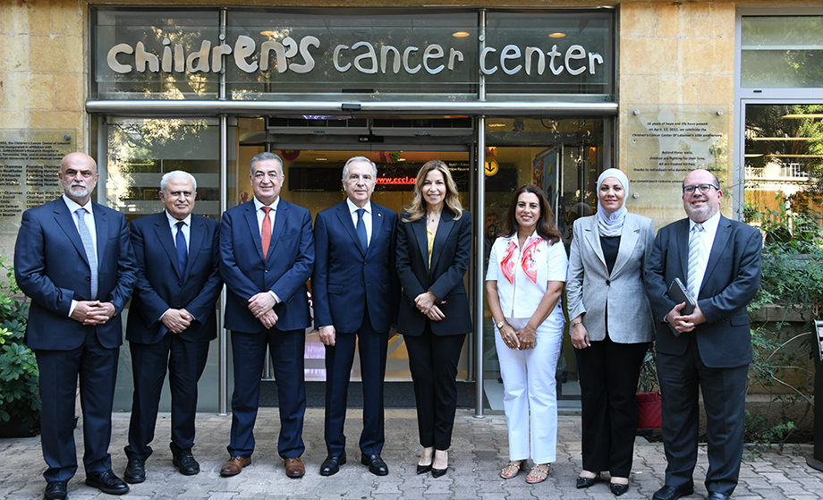 سمو الأميرة غيداء طلال تزور مركز سرطان الأطفال في لبنان (CCCL) مع وفد من مؤسسة الحسين للسرطان