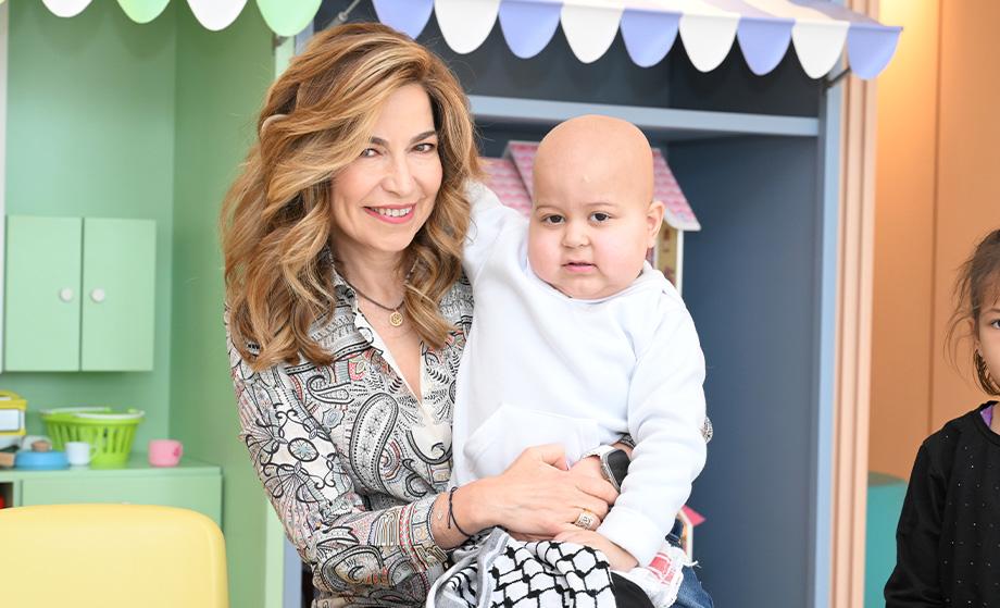 Princess Ghida Visit to Patients at KHCC and the Newly Arrived Gaza Patients