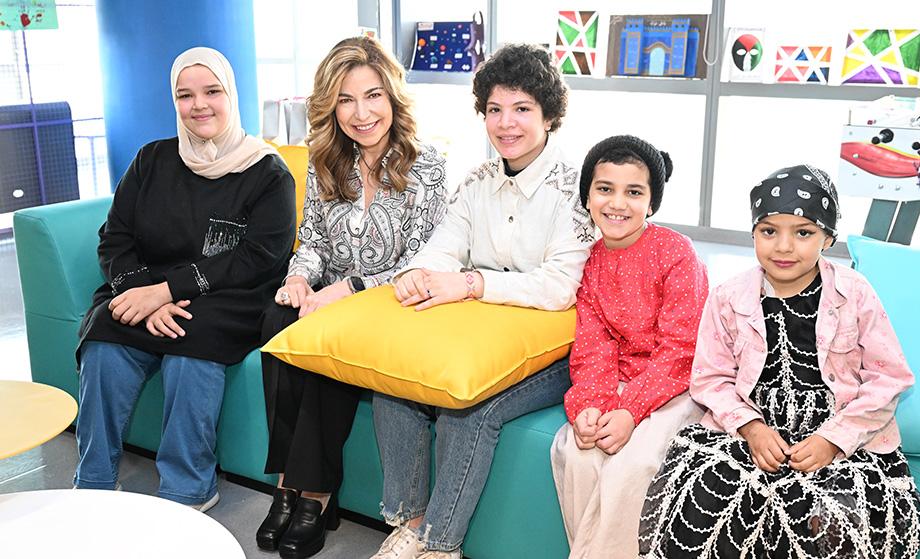 Princess Ghida Visit to Patients at KHCC and the Newly Arrived Gaza Patients