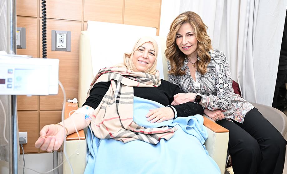 Princess Ghida Visit to Patients at KHCC and the Newly Arrived Gaza Patients