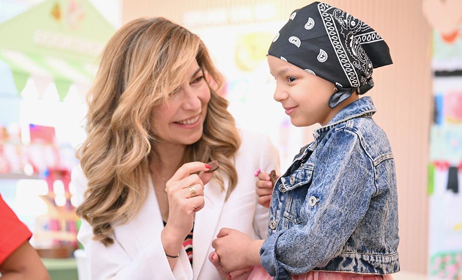 لحظات ممتعة لسمو الأميرة غيداء طلال مع أطفال المركز