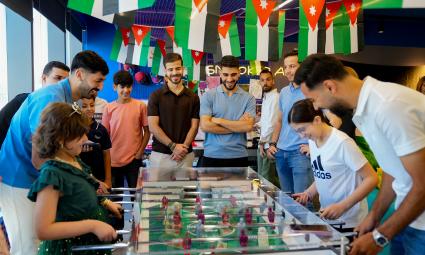National Football Team Players Visit KHCC