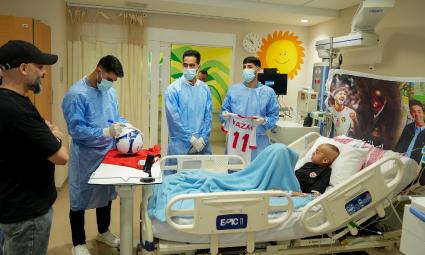 National Football Team Players Visit KHCC