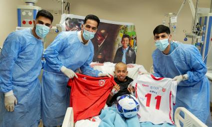 National Football Team Players Visit KHCC