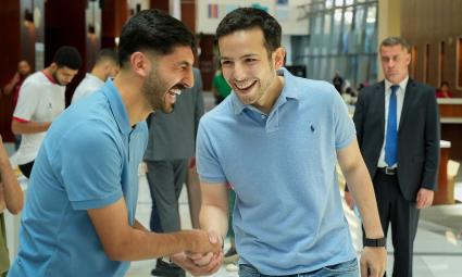 National Football Team Players Visit KHCC