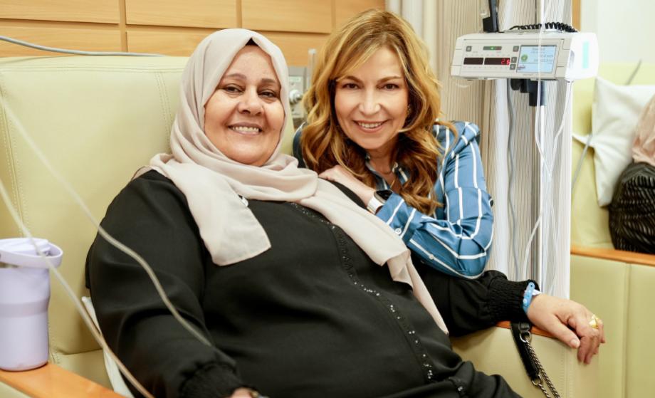 زيارة سمو الأميرة غيداء طلال لمرضى المركز