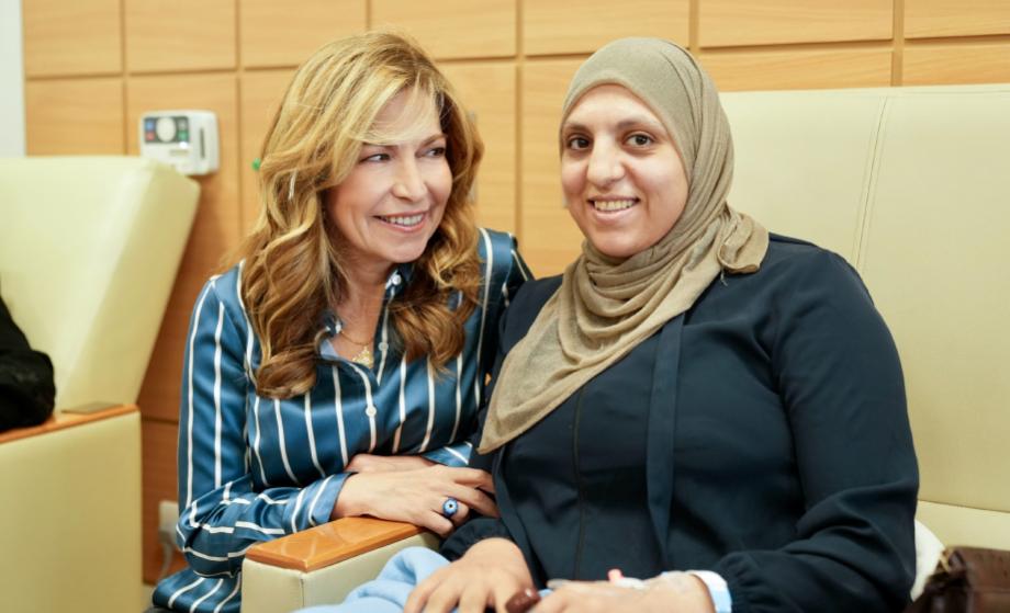 زيارة سمو الأميرة غيداء طلال لمرضى المركز