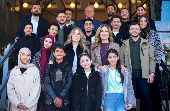 HRH Princess Ghida and Mr. Sharif Said Meeting with KHCC Patients 