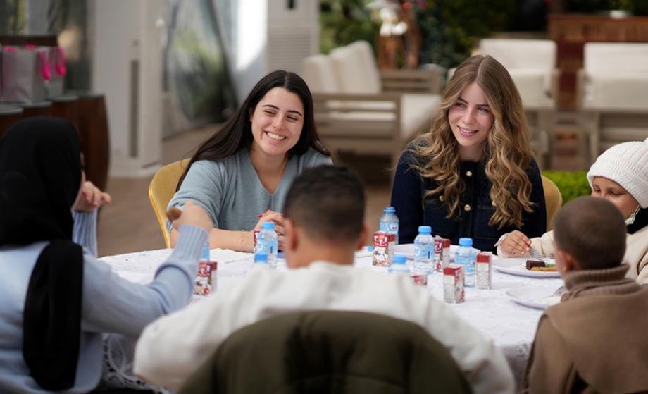 السيدة تيماء خوري قعوار عضو مجلس أمناء مؤسسة ومركز الحسين للسرطان تستضيف أطفال مركز الحسين للسرطان