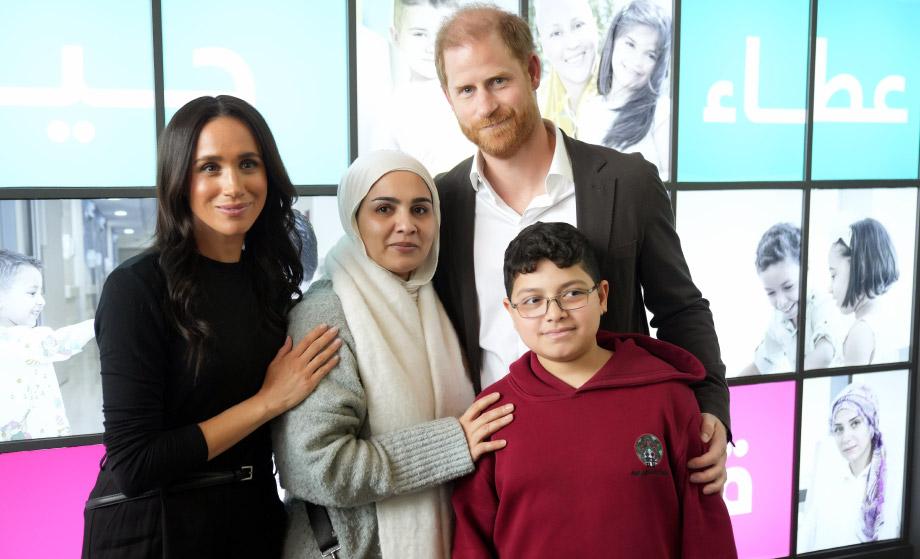 سموّ الأميرة غيداء طلال تستقبل وفدا من منظّمة الصحة العالميّة برفقة الأمراء هاري وميجان دوق ودوقة ساسكس