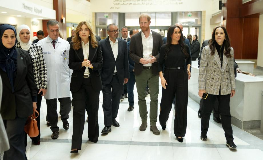 سموّ الأميرة غيداء طلال تستقبل وفدا من منظّمة الصحة العالميّة برفقة الأمراء هاري وميجان دوق ودوقة ساسكس