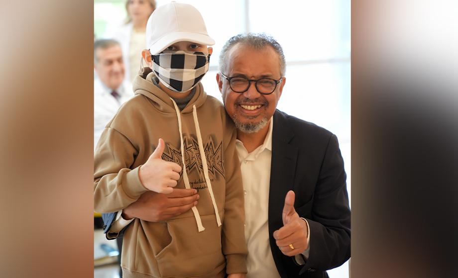 Princess Ghida Talal Receives WHO Delegation Joined by Prince Harry, Duke of Sussex, and Meghan, Duchess of Sussex