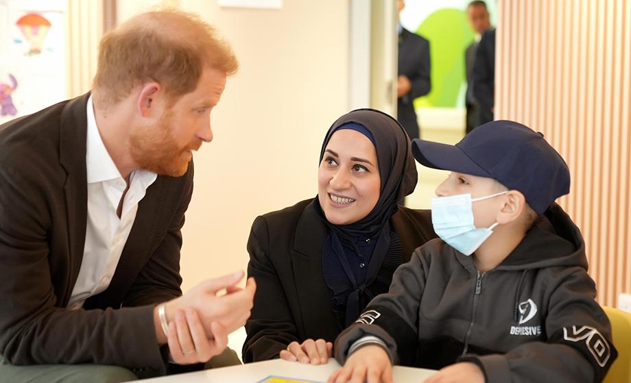 Princess Ghida Talal Receives WHO Delegation Joined by Prince Harry, Duke of Sussex, and Meghan, Duchess of Sussex
