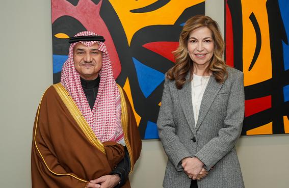 Ambassador of Saudi Arabia to Jordan, HRH Prince Mansour bin Khalid bin Farhan Al Saud Visit to KHCC