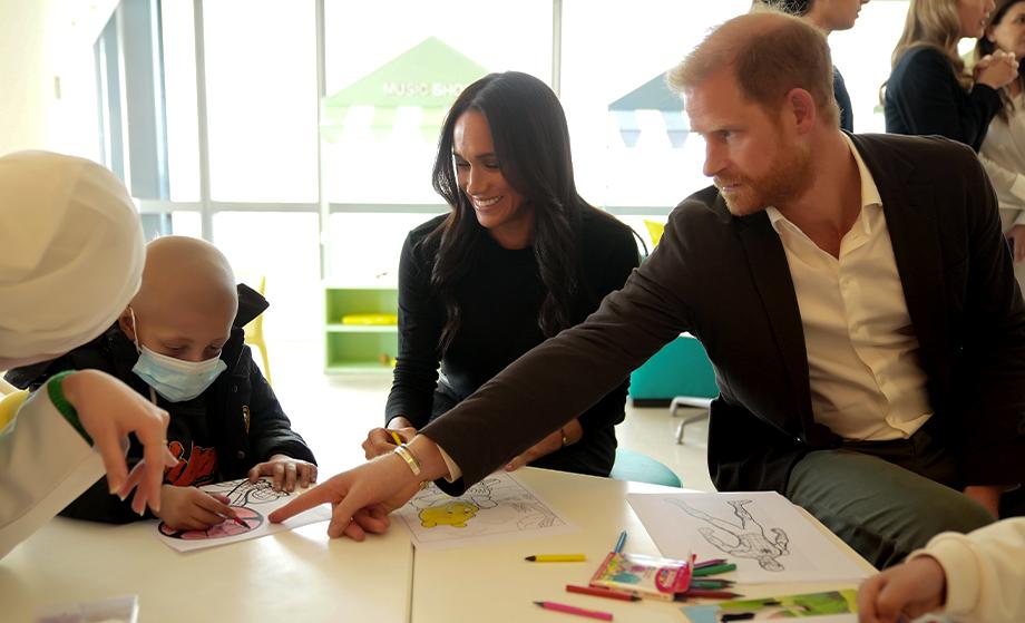 Princess Ghida Talal Receives WHO Delegation Joined by Prince Harry, Duke of Sussex, and Meghan, Duchess of Sussex