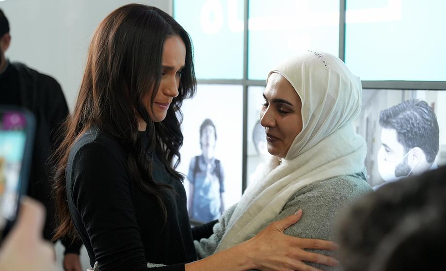 Princess Ghida Talal Receives WHO Delegation Joined by Prince Harry, Duke of Sussex, and Meghan, Duchess of Sussex