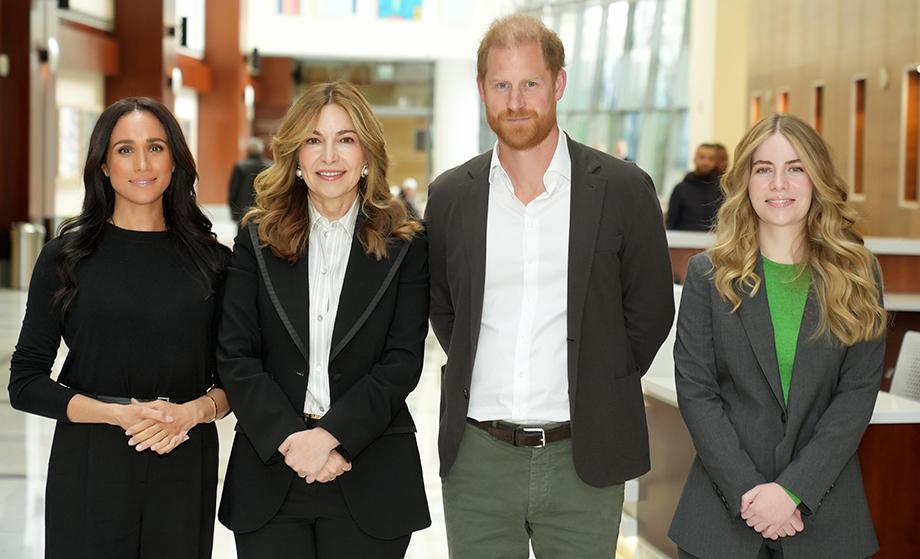 Princess Ghida Talal Receives WHO Delegation Joined by Prince Harry, Duke of Sussex, and Meghan, Duchess of Sussex