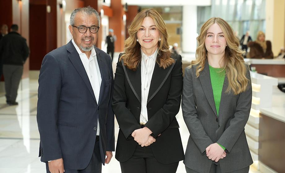Princess Ghida Talal Receives WHO Delegation Joined by Prince Harry, Duke of Sussex, and Meghan, Duchess of Sussex