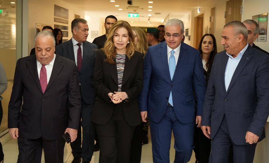 Princess Ghida Talal Visits Samih Darwazah Oncology Center at Al Bashir Hospital