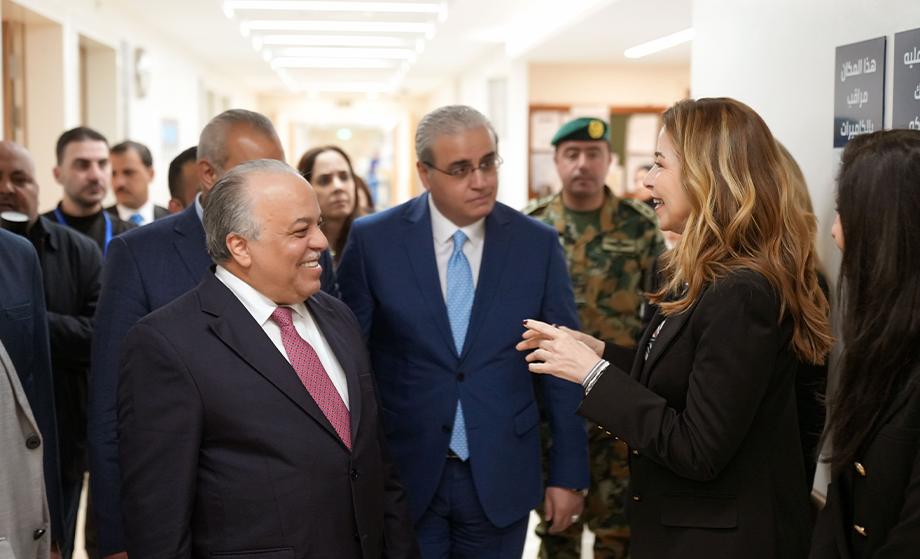 Princess Ghida Talal Visits Samih Darwazah Oncology Center at Al Bashir Hospital