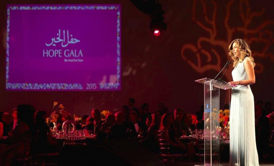 الملكة رانيا تشارك بالحفل الخيري لمؤسسة ومركز الحسين للسرطان
