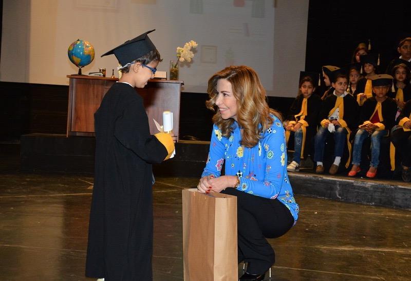 Princess Ghida Talal celebrates the graduation of 140 students under the Back to School Program for the 2015/16 academic year