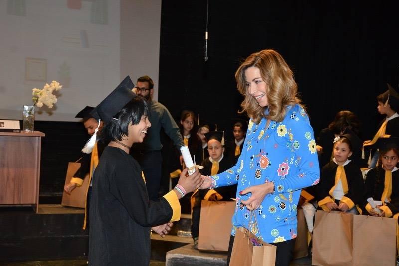 Princess Ghida Talal celebrates the graduation of 140 students under the Back to School Program for the 2015/16 academic year