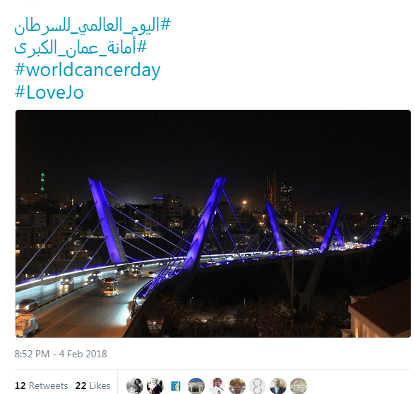 سمو الأميرة غيداء طلال تطلق حملة قد التحدي بمناسبة اليوم العالمي للسرطان 